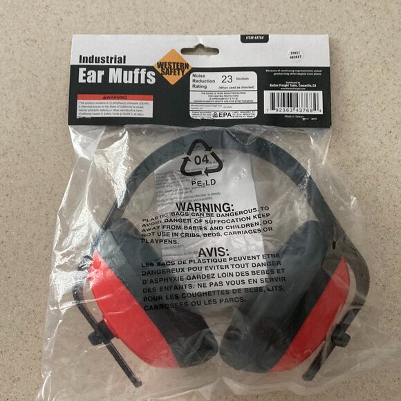 Western Safety Industrial Ear Muffs Ear Protection Noise Reduction NIP - Picture 3 of 9